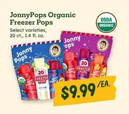 Sprouts Farmers Market JonnyPops Organic Freezer Pops offer