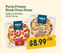 Sprouts Farmers Market Porta Frozen Brick Oven Pizza offer