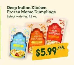 Sprouts Farmers Market Deep Indian Kitchen Frozen Momo Dumplings offer