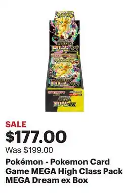 Best Buy Pokémon - Pokemon Card Game MEGA High Class Pack MEGA Dream ex Box offer