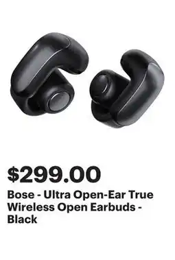 Best Buy Bose - Ultra Open-Ear True Wireless Open Earbuds - Black offer