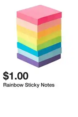 Five Below Rainbow Sticky Notes offer
