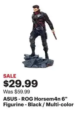 Best Buy ASUS - ROG Horsem4n 6 Figurine - Black / Multi-color offer