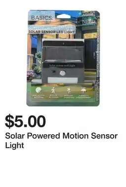 Five Below Solar Powered Motion Sensor Light offer
