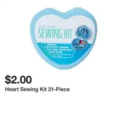 Five Below Heart Sewing Kit 21-Piece offer