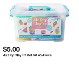 Five Below Air Dry Clay Pastel Kit 45-Piece offer