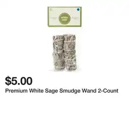 Five Below Premium White Sage Smudge Wand 2-Count offer
