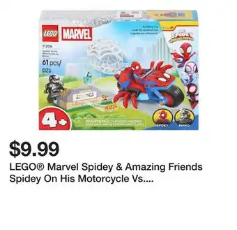 Five Below LEGO Marvel Spidey & Amazing Friends Spidey On His Motorcycle Vs. Rhino Building Toy offer