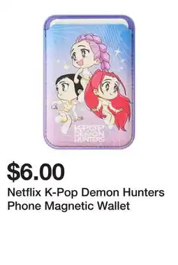 Five Below Netflix K-Pop Demon Hunters Phone Magnetic Wallet offer