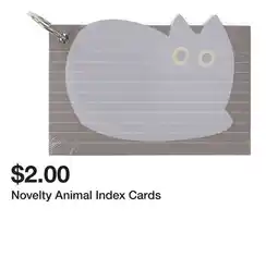 Five Below Novelty Animal Index Cards offer