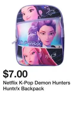 Five Below Netflix K-Pop Demon Hunters Huntr/x Backpack offer