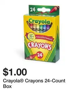Five Below Crayola Crayons 24-Count Box offer