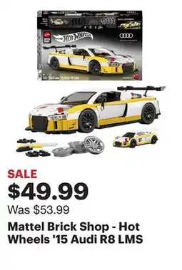 Best Buy Mattel Brick Shop - Hot Wheels '15 Audi R8 LMS offer