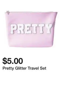 Five Below Pretty Glitter Travel Set offer