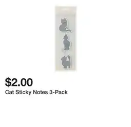 Five Below Cat Sticky Notes 3-Pack offer