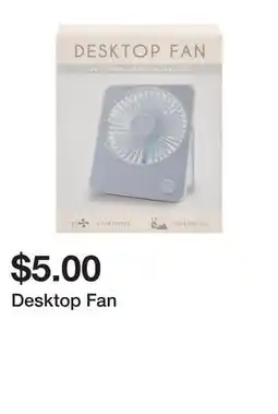 Five Below Desktop Fan offer