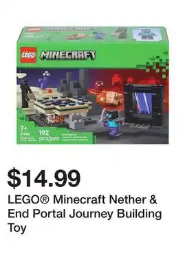 Five Below LEGO Minecraft Nether & End Portal Journey Building Toy offer