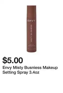 Five Below Envy Misty Busniess Makeup Setting Spray 3.4oz offer