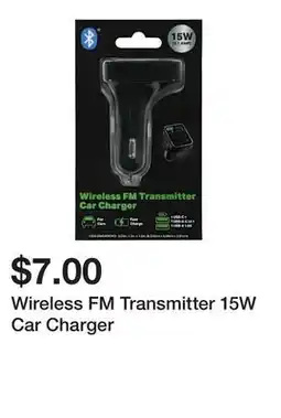 Five Below Wireless FM Transmitter 15W Car Charger offer