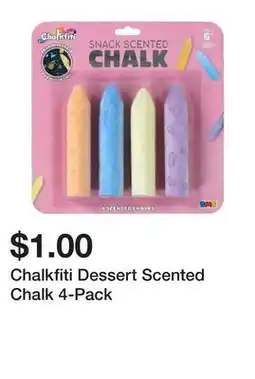Five Below Chalkfiti Dessert Scented Chalk 4-Pack offer