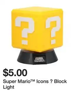 Five Below Super Mario Icons ? Block Light offer