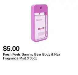 Five Below Fresh Feels Gummy Bear Body & Hair Fragrance Mist 3.38oz offer