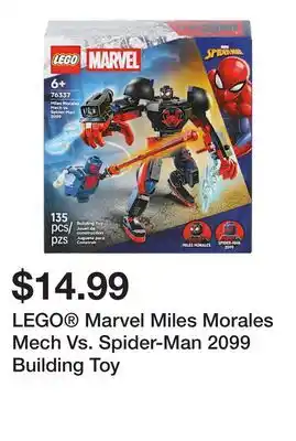 Five Below LEGO Marvel Miles Morales Mech Vs. Spider-Man 2099 Building Toy offer