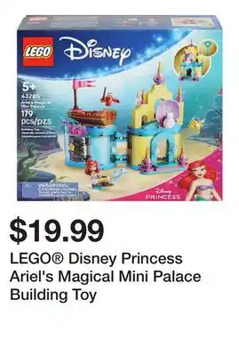 Five Below LEGO Disney Princess Ariel's Magical Mini Palace Building Toy offer