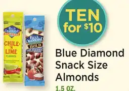 Heinen's Blue Diamond Snack Size Almonds offer