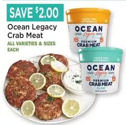 Heinen's Ocean Legacy Crab Meat offer