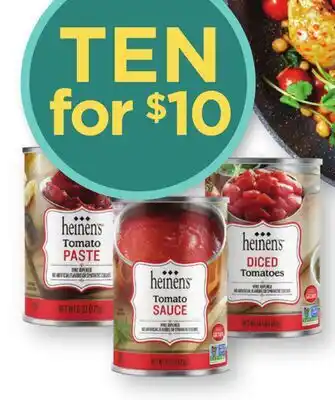 Heinen's Heinen's Canned Tomatoes 14.5 OZ., Sauce 15 OZ. or Paste 6 OZ offer