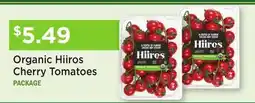Heinen's Organic Hiiros Cherry Tomatoes offer