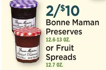 Heinen's Bonne Maman Preserves 12.6-13 OZ. or Fruit Spreads 12.7 OZ offer