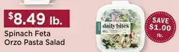 Heinen's Spinach Feta Orzo Pasta Salad offer