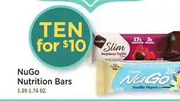 Heinen's NuGo Nutrition Bars offer