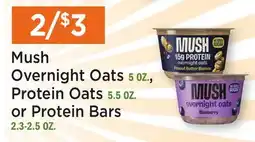 Heinen's Mush Overnight Oats 5 OZ., Protein Oats 5.5 OZ. or Protein Bars 2.3-2.5 OZ offer