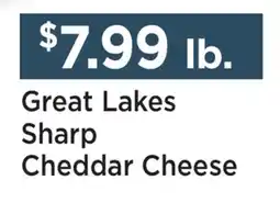 Heinen's Great Lakes Sharp Cheddar Cheese offer