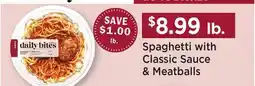 Heinen's Spaghetti with Classic Sauce & Meatballs offer