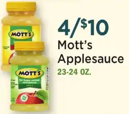 Heinen's Mott's Applesauce offer
