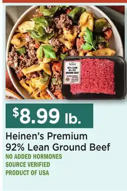 Heinen's Heinen's Premium 92% Lean Ground Beef offer
