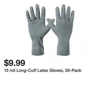 Harbor Freight Tools 13 mil Long-Cuff Latex Gloves, 30-Pack offer