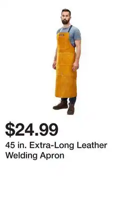 Harbor Freight Tools 45 in. Extra-Long Leather Welding Apron offer