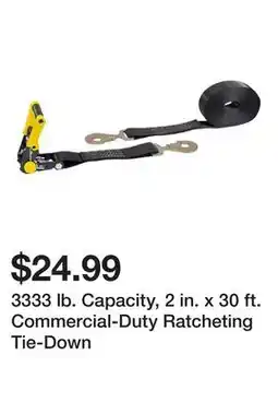 Harbor Freight Tools 3333 lb. Capacity, 2 in. x 30 ft. Commercial-Duty Ratcheting Tie-Down offer