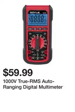 Harbor Freight Tools 1000V True-RMS Auto-Ranging Digital Multimeter offer