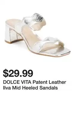 Marshalls DOLCE VITA Patent Leather Ilva Mid Heeled Sandals offer