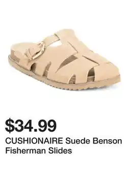 Marshalls CUSHIONAIRE Suede Benson Fisherman Slides offer