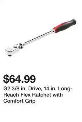 Harbor Freight Tools G2 3/8 in. Drive, 14 in. Long-Reach Flex Ratchet with Comfort Grip offer