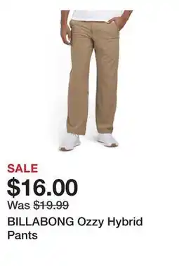 Marshalls BILLABONG Ozzy Hybrid Pants offer