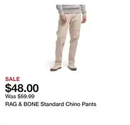 Marshalls RAG & BONE Standard Chino Pants offer
