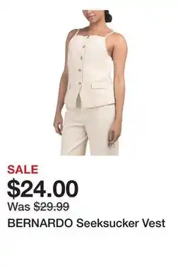 Marshalls BERNARDO Seeksucker Vest offer
